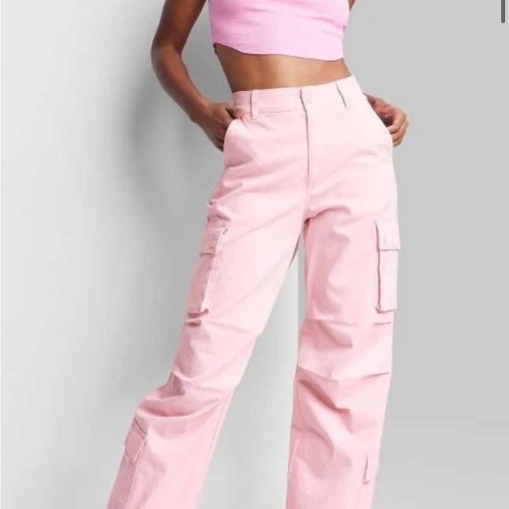 Pink Cargo Pants